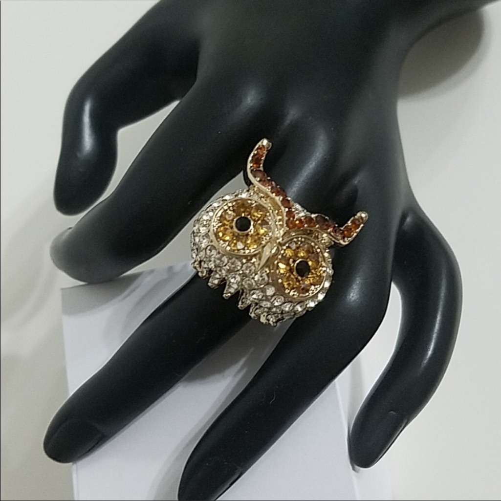 Owl Head Ring
